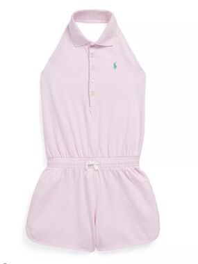 NWT Ralph Lauren Light Pink Polo Halter Romper